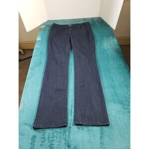 Express Jeans Sz 4 Womens Blue Stretch Pants Ladies Mid Rise Denim Bootcut Dark